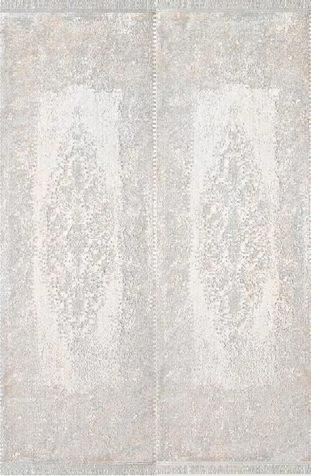 Pierre Cardin Voila ZQ01D Krem 0.8 mm Akrilik Yumuşak Yıkanabilir İnce Kaymaz Dikdörtgen Makine Dokuma Salon Halısı 80x150 cm