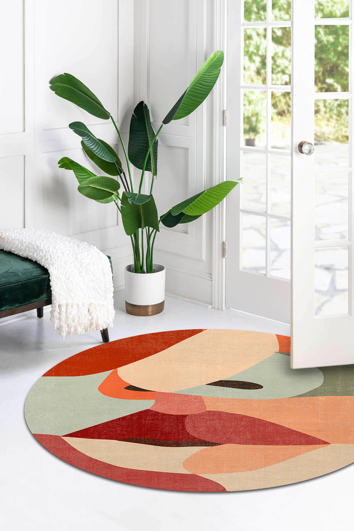 Aida Home Kıss Krem 0.5 mm Pamuk Yıkanabilir Kaymaz Taban Dikdörtgen Makine Dokuma Salon Halısı 150x233 cm