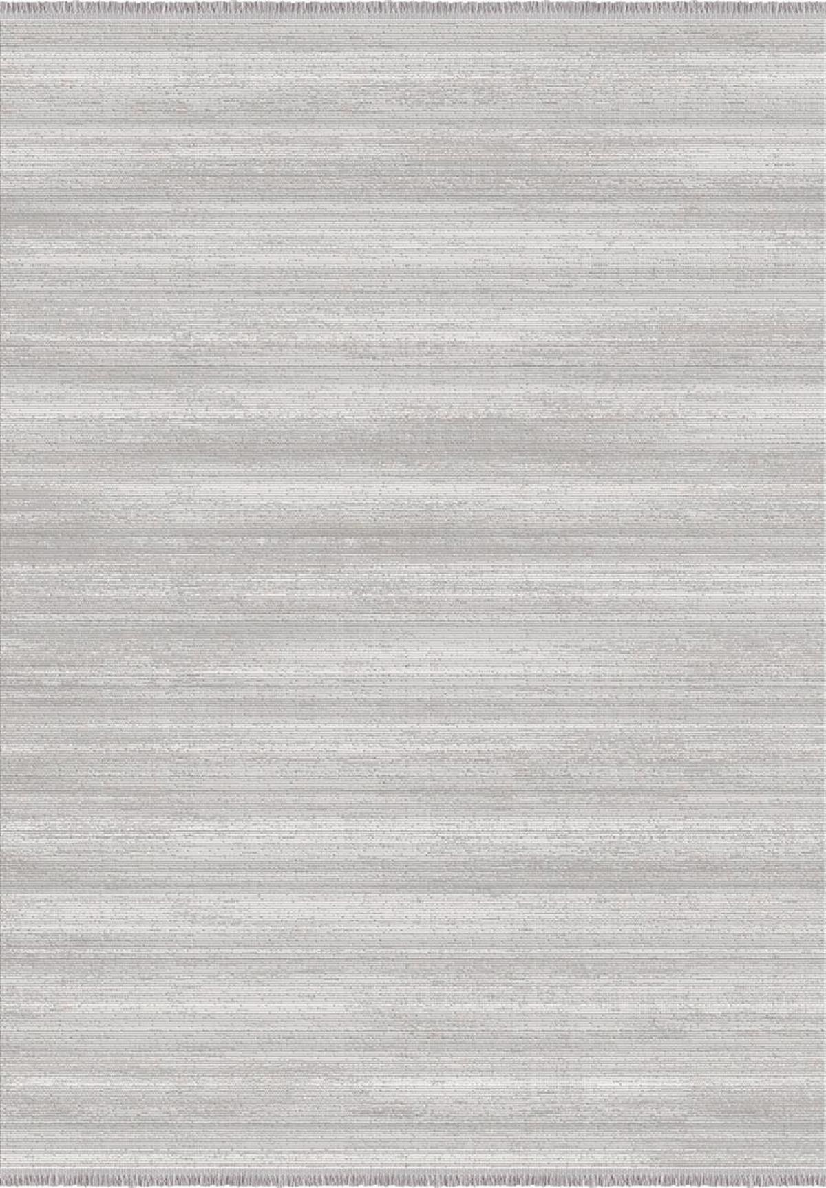 İpek Mekik Halı Safarin 7639A Gri 12 mm Akrilik Yıkanabilir Kalın Kaymaz Pamuk Taban Dikdörtgen Makine Dokuma Antre-Çocuk Odası-Salon-Yatak Odası Halısı 80x150 cm