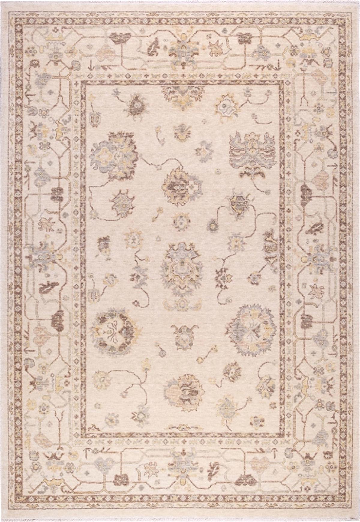 Crea Halı 8011 Krem 10 mm Bambu Yıkanabilir Orta Dikdörtgen Makine Dokuma Salon Halısı 120x200 cm