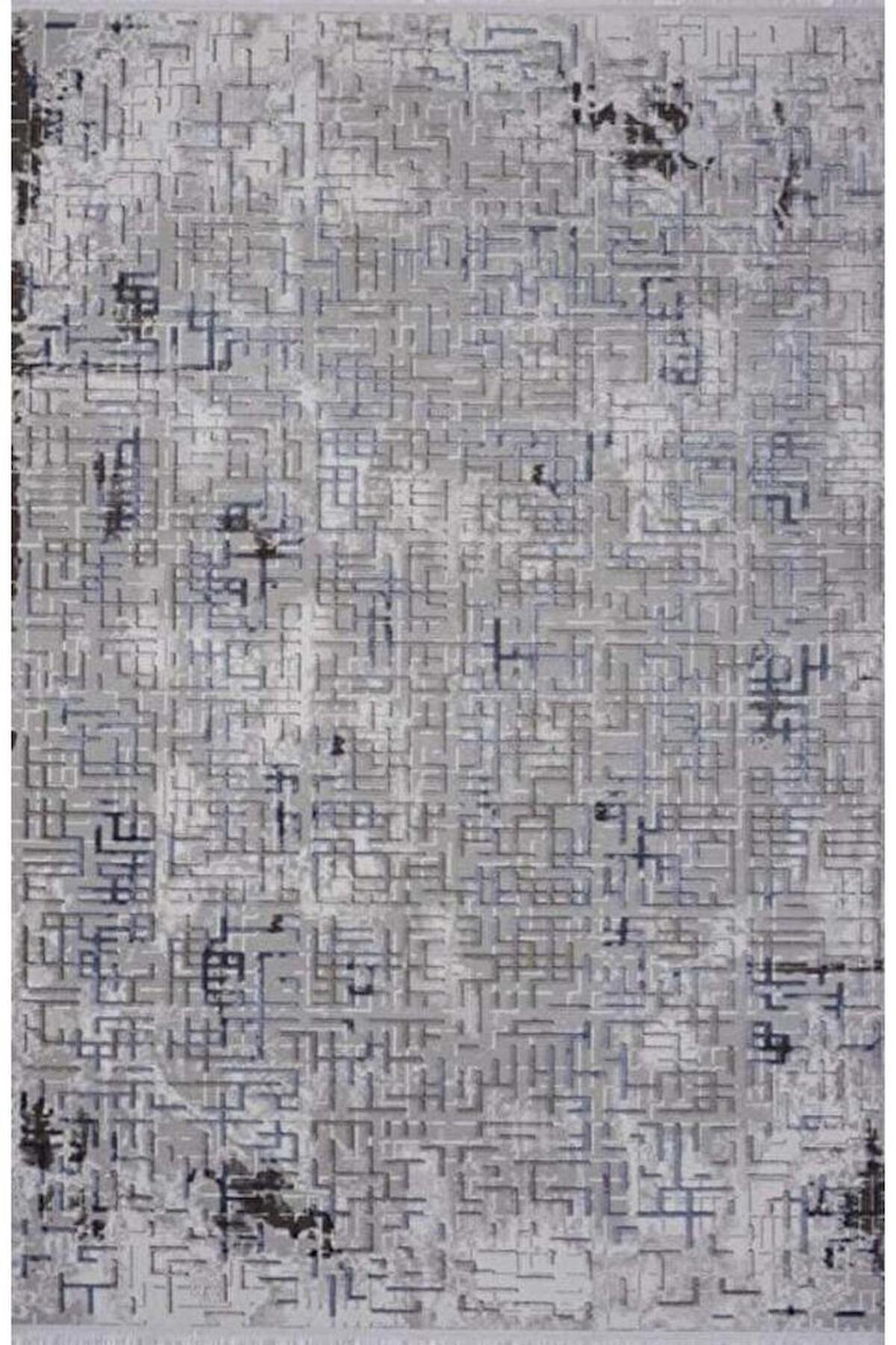 Gümüşsuyu Viera 13541 Çok Renkli 6 mm Pamuk Toz Tutmaz Yıkanabilir İnce Kaymaz Dikdörtgen Makine Dokuma Salon Halısı 156x230 cm