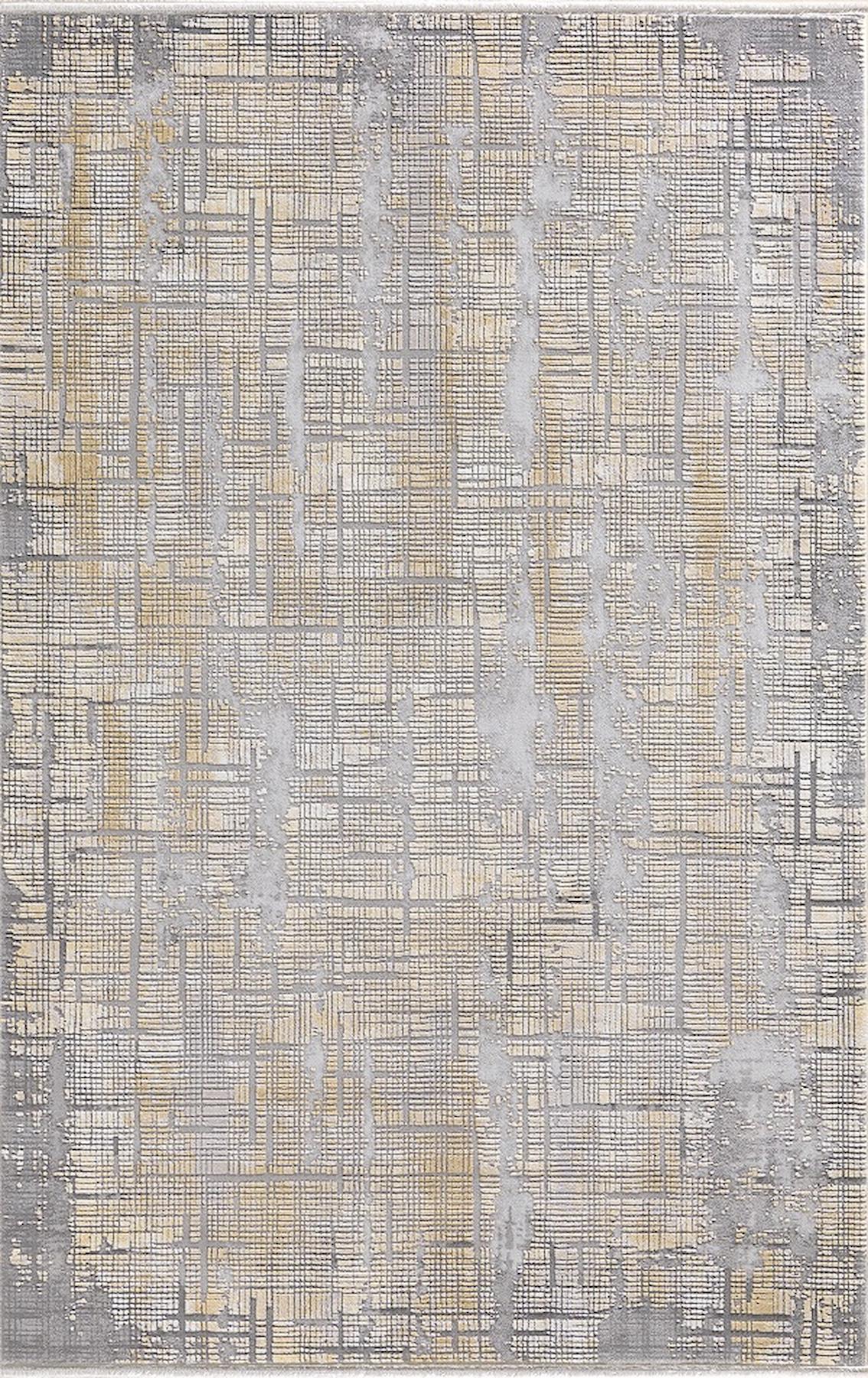 Merinos Therapy 19117 Çok Renkli 12 mm Viskon Yumuşak Yıkanabilir Kalın Kaymaz Dot Taban Dikdörtgen Makine Dokuma Salon Halısı 120x200 cm
