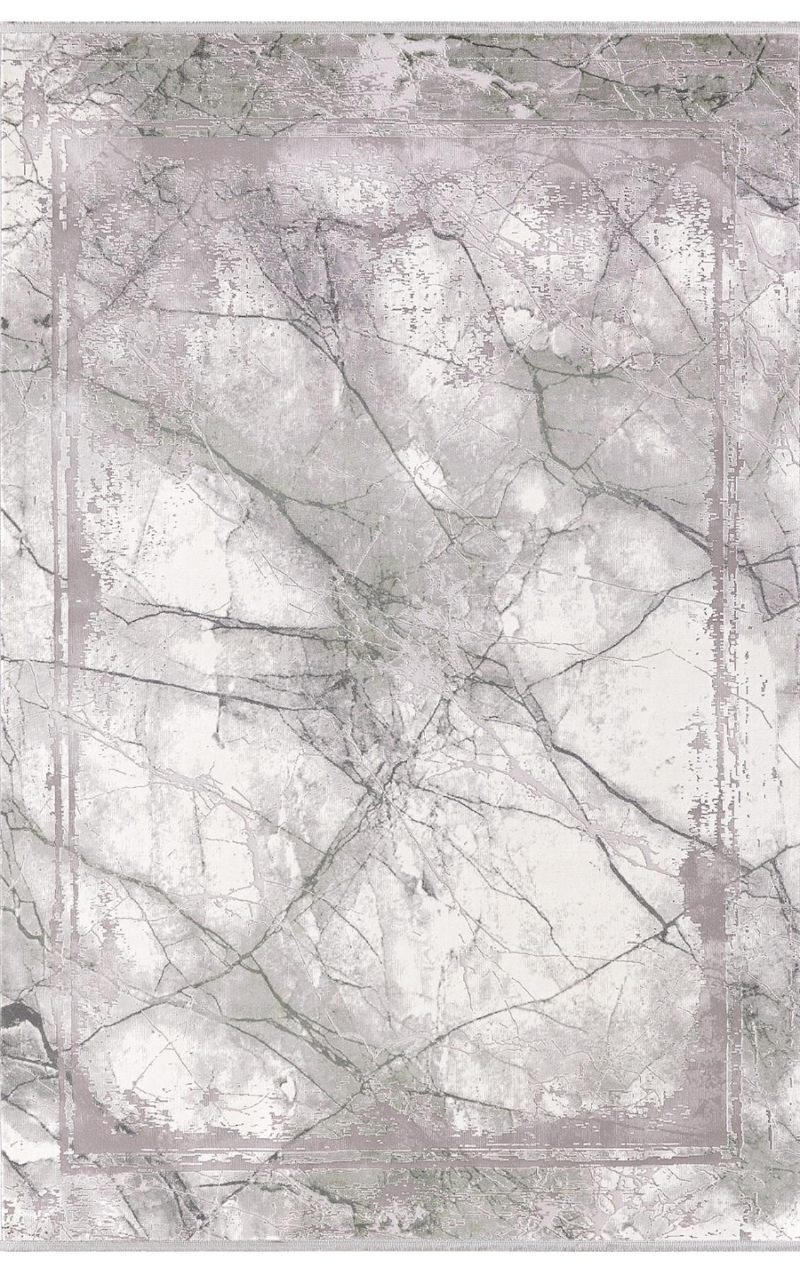 Dinarsu Cobalt 31865 Gri 10 mm Akrilik Silinebilir Yıkanabilir Orta Kaymaz Dikdörtgen Makine Dokuma Oturma Odası-Salon Halısı 80x120 cm