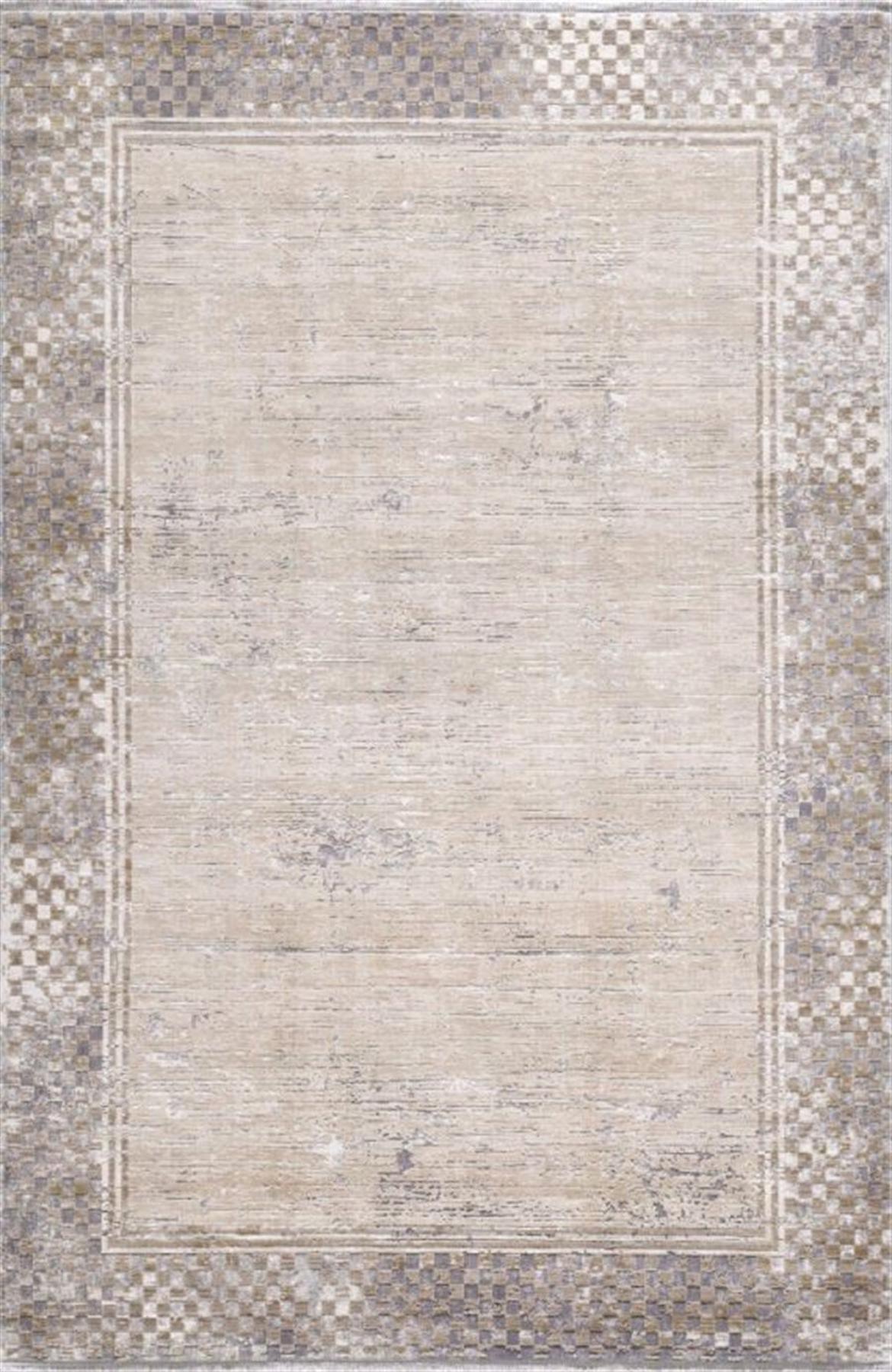 Artemis Halı Couture 0866A Gri 7 mm Akrilik Yıkanabilir İnce Kaymaz Jüt Taban Dikdörtgen Makine Dokuma Salon Halısı 160x230 cm