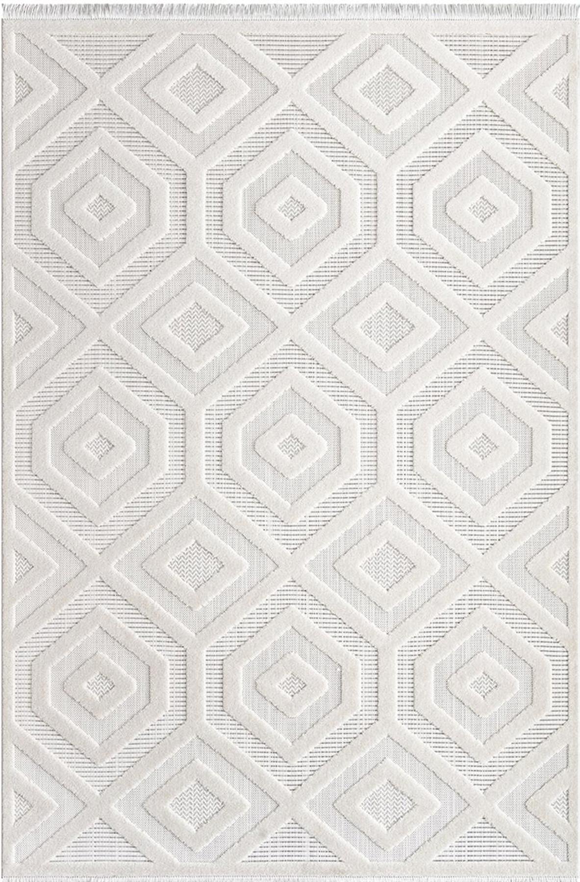 İpek Mekik Halı Almond 11404 Bej 8 mm Polyester Toz Tutmaz Yıkanabilir Orta Kaymaz Pamuk Taban Dikdörtgen Makine Dokuma Antre-Çocuk Odası-Salon-Yatak Odası Halısı 80x200 cm