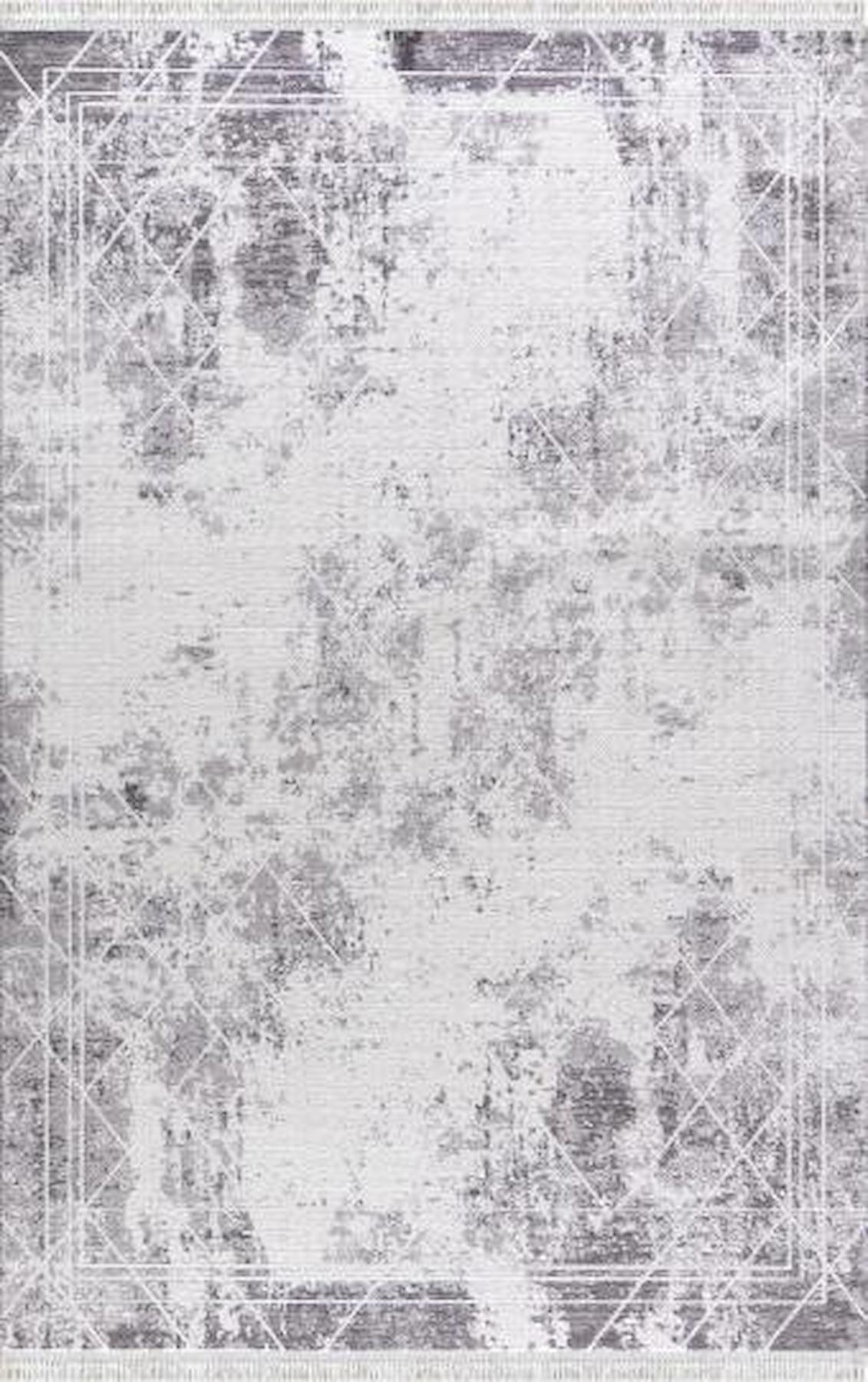 Padişah Santo 60892 Krem 10 mm Akrilik Antibakteriyel Yıkanabilir İnce Dikdörtgen Makine Dokuma Salon Halısı 100x200 cm