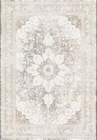 Elexsus Olimpos 3760 Krem 8 mm Viskon Silinebilir Yıkanabilir Orta Kaymaz Dikdörtgen Makine Dokuma Oturma Odası-Salon Halısı 80x300 cm