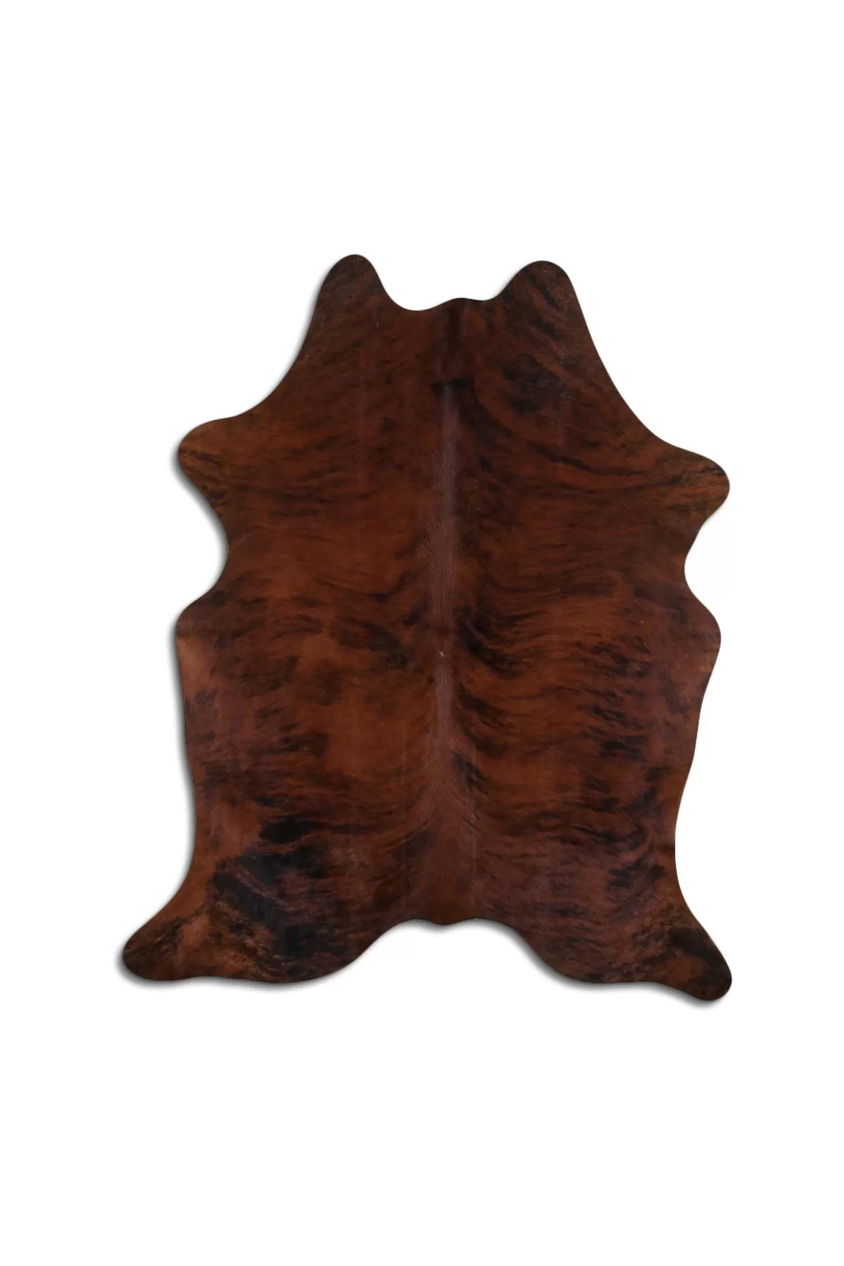 Fiesta Leather Art 104055 Çok Renkli 51 mm Deri Toz Tutmaz Yıkanabilir İnce Kaymaz Deri Taban Oval Makine Dokuma Salon Halısı 100x250 cm