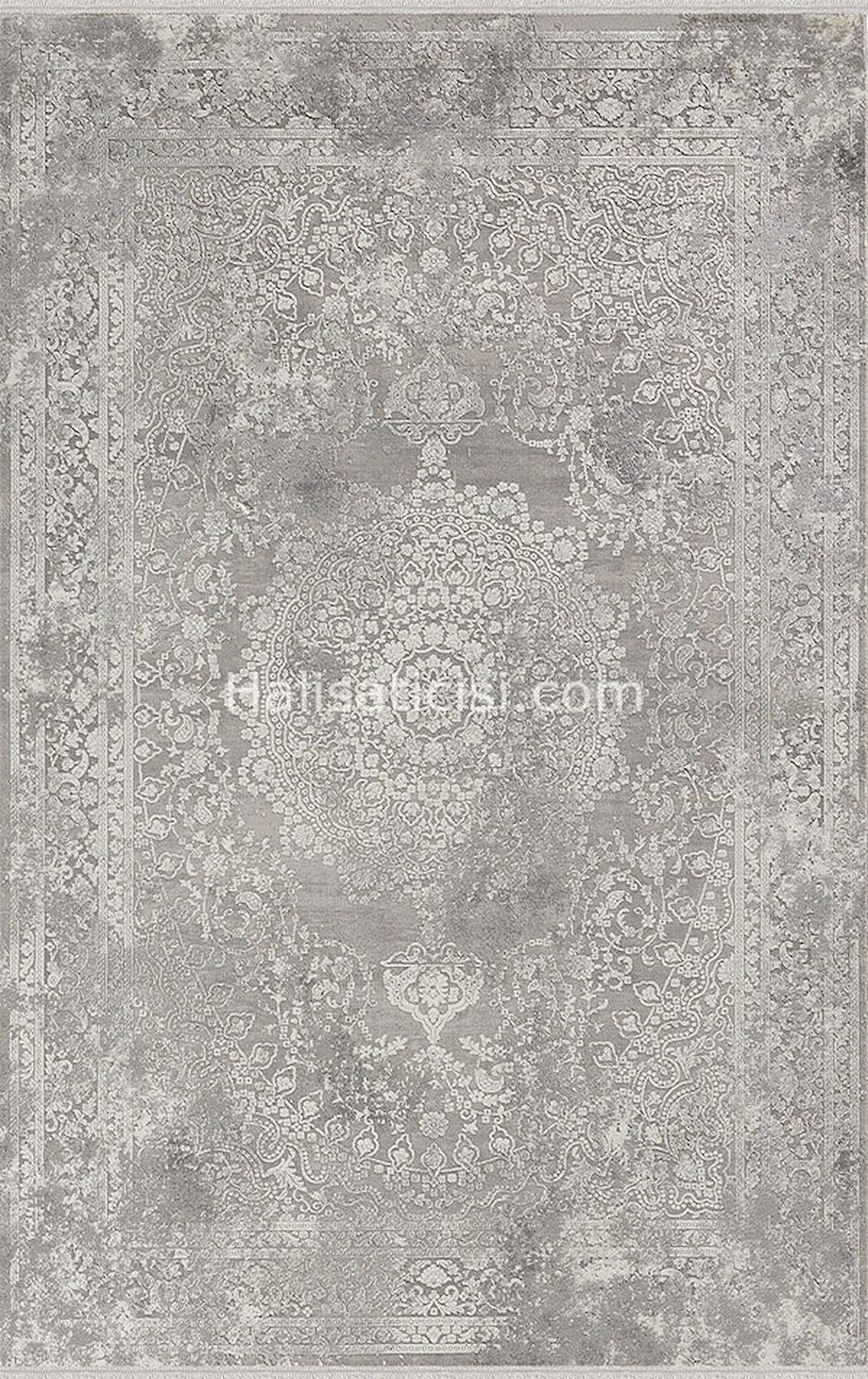 Merinos Tresor 34154 Krem 10 mm Akrilik Yumuşak Yıkanabilir Kalın Kaymaz Dikdörtgen Makine Dokuma Salon Halısı 100x150 cm