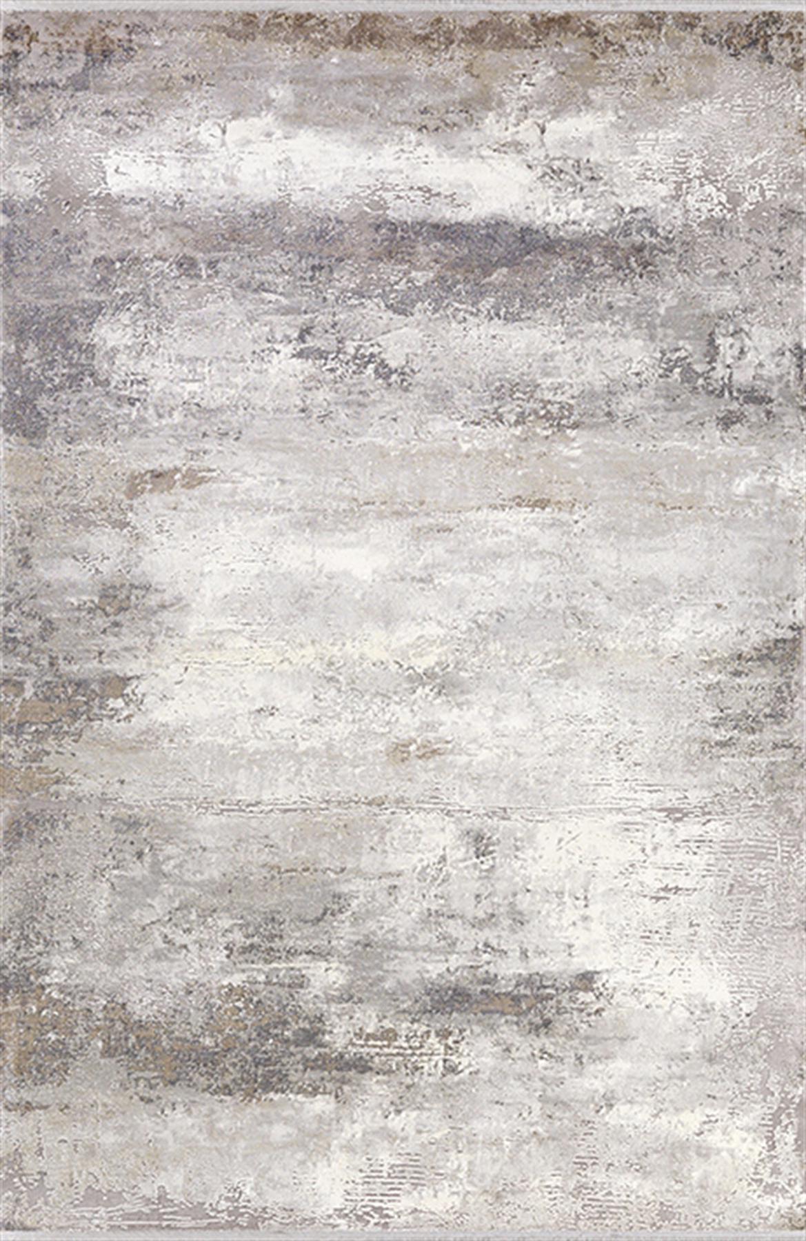 Efsane Halı Dakota 31860 Gri 13 mm Akrilik Silinebilir Yıkanabilir Kalın Kaymaz Dikdörtgen Makine Dokuma Oturma Odası Halısı 100x150 cm