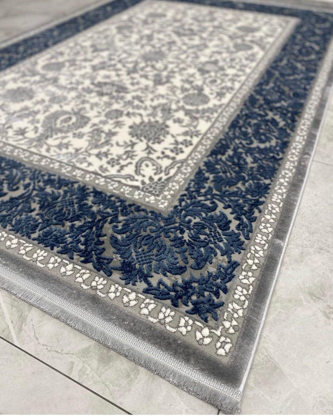 Gabardin Halı Gri 11 mm Akrilik Yıkanabilir İnce Kaymaz Jüt Taban Dikdörtgen Makine Dokuma Salon Halısı 120x350 cm