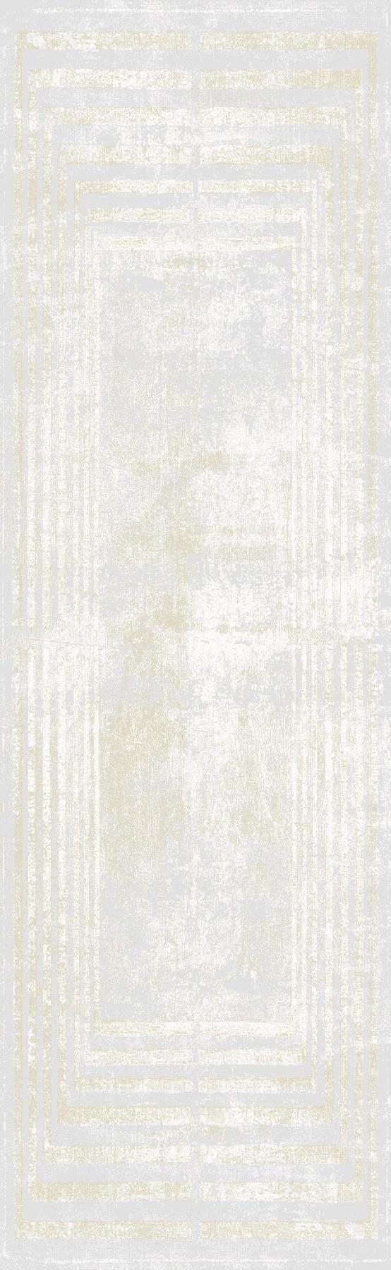 Pierre Cardin Lootus L014A Krem 10 mm Akrilik Antibakteriyel Yıkanabilir Kalın Kaymaz Lateks Taban Dikdörtgen Makine Dokuma Salon Halısı 100x300 cm