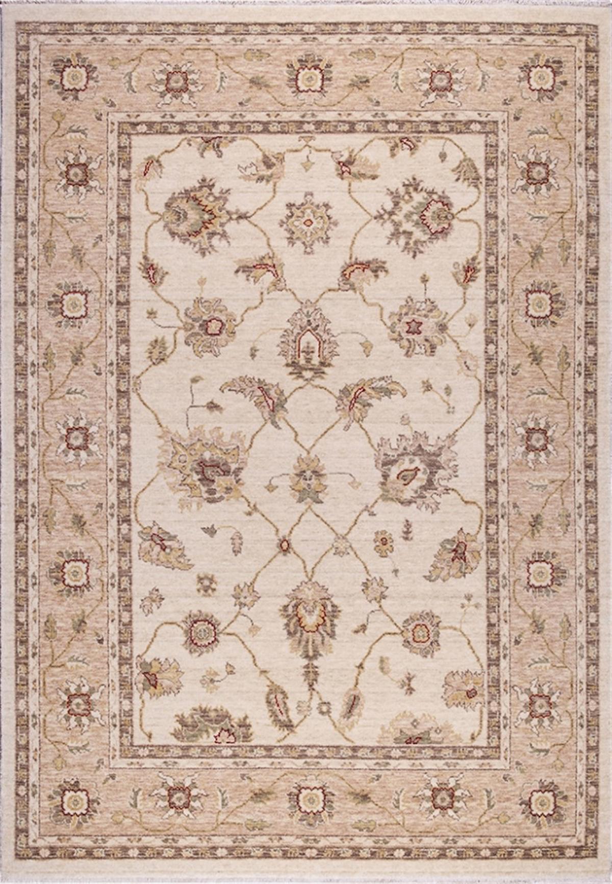 Crea Halı 8006 Krem 10 mm Bambu Yıkanabilir Orta Dikdörtgen Makine Dokuma Salon Halısı 100x150 cm