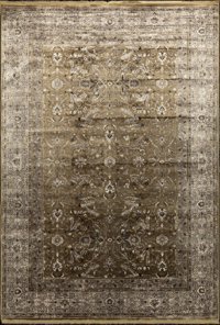 Tuğra Halı Elegant 10520 Bej 12 mm Viskon Silinebilir Yıkanabilir Orta Dikdörtgen Makine Dokuma Salon Halısı 180x250 cm