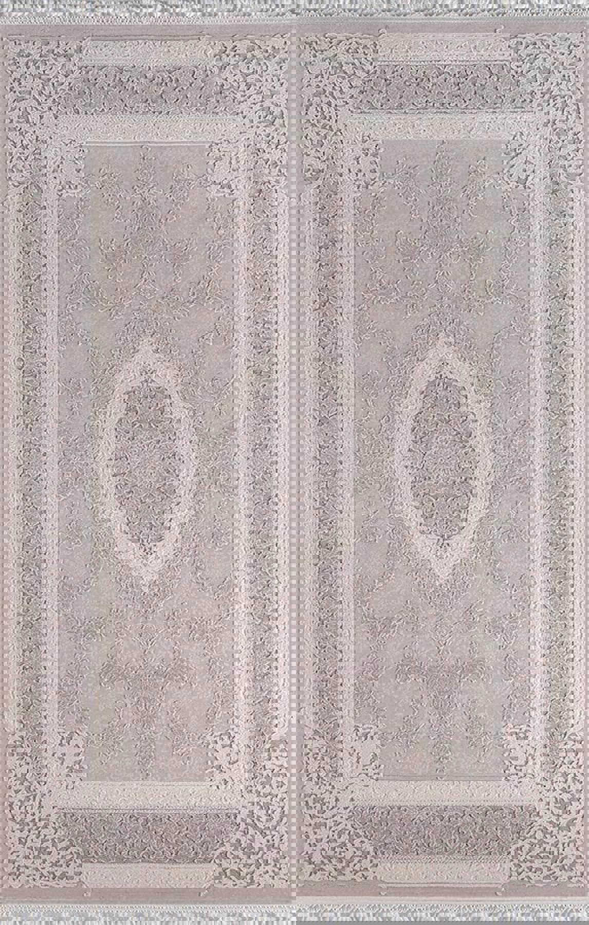 Sanat Halı Delüks 6990 Krem 7 mm Akrilik Yıkanabilir Kalın Kaymaz Lateks Taban Dikdörtgen Makine Dokuma Salon Halısı 120x120 cm