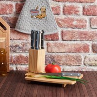 Excellent Houseware 6'lı Ahşap Bloklu Bıçak Seti