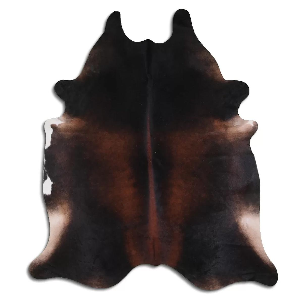 Fiesta Leather Art 64769 Krem 51 mm Deri Toz Tutmaz Yıkanabilir İnce Kaymaz Deri Taban Oval Makine Dokuma Salon Halısı 100x200 cm