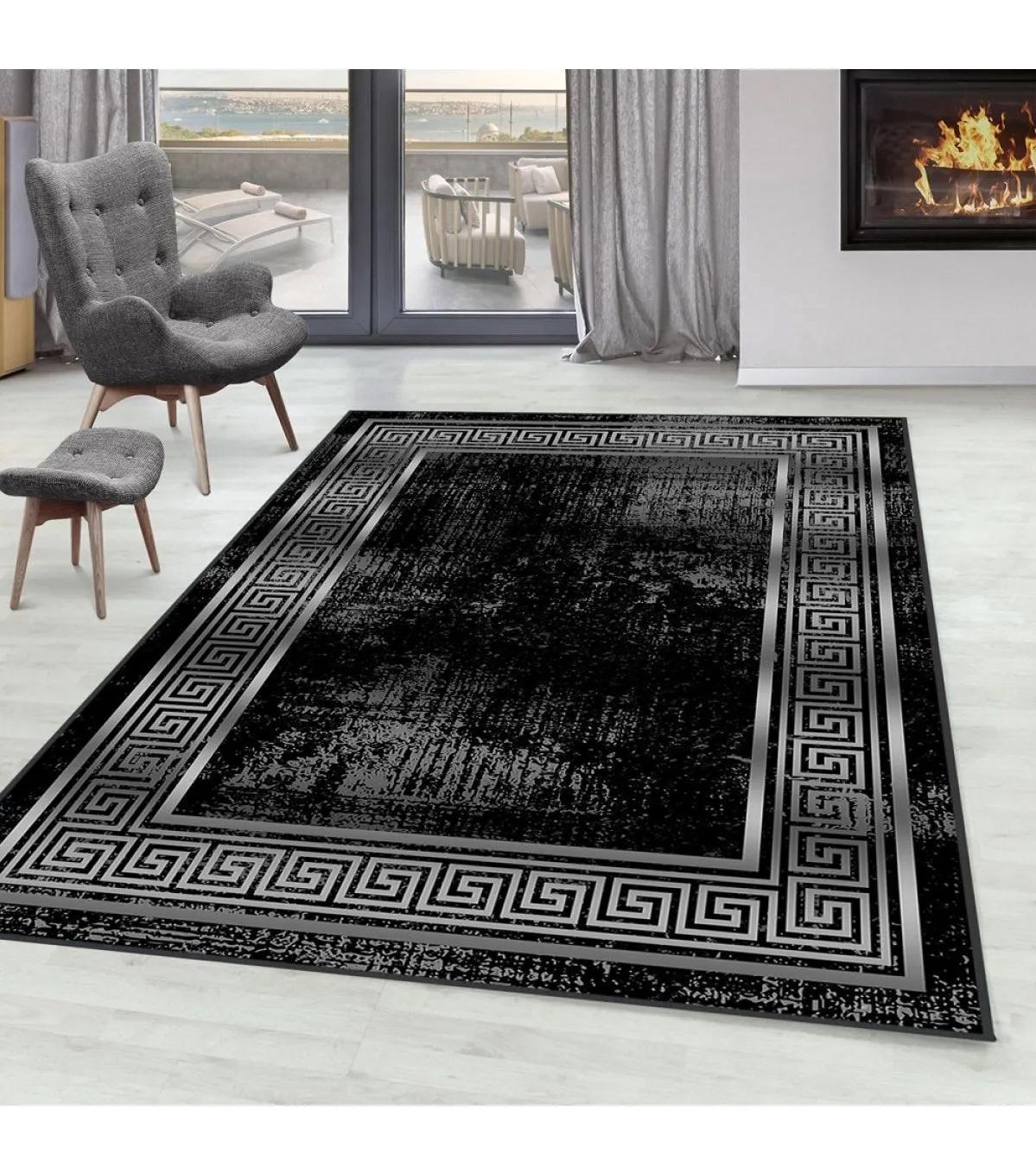 Rovigo Home RVG0295-SD870 Çok Renkli 8 mm Polyester Antibakteriyel-Leke Tutmaz-Toz Tutmaz Yıkanabilir İnce Kaymaz Dot Taban Dikdörtgen Makine Dokuma Salon Halısı 120x200 cm