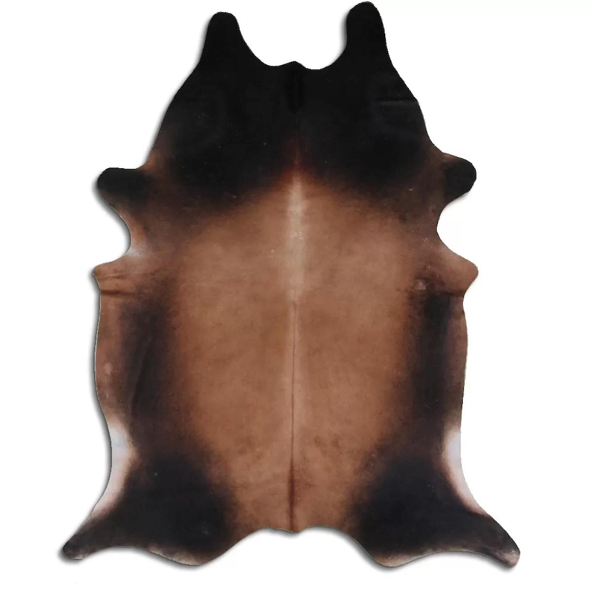 Fiesta Leather Art 66094 Krem 51 mm Deri Toz Tutmaz Yıkanabilir İnce Kaymaz Deri Taban Oval Makine Dokuma Salon Halısı 140x300 cm