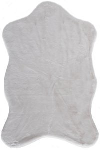 Enti Halı Rabbit 7401 Krem 15 mm Polyester Yıkanabilir Kalın Dikdörtgen Makine Dokuma Antre-Salon Halısı 100x200 cm