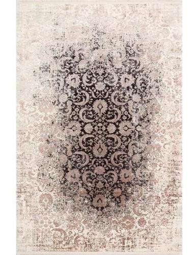 Eko Halı Cordoba DB02 Bej-Vizon 10 mm Akrilik Silinebilir Yıkanabilir Orta Kaymaz Dikdörtgen Makine Dokuma Salon Halısı 80x150 cm