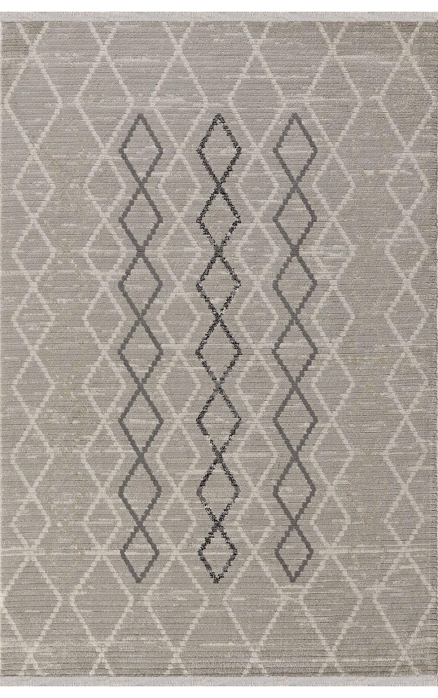 Padişah Bono Krem 7 mm Akrilik Yumuşak Yıkanabilir İnce Kaymaz Dikdörtgen Makine Dokuma Salon Halısı 160x230 cm