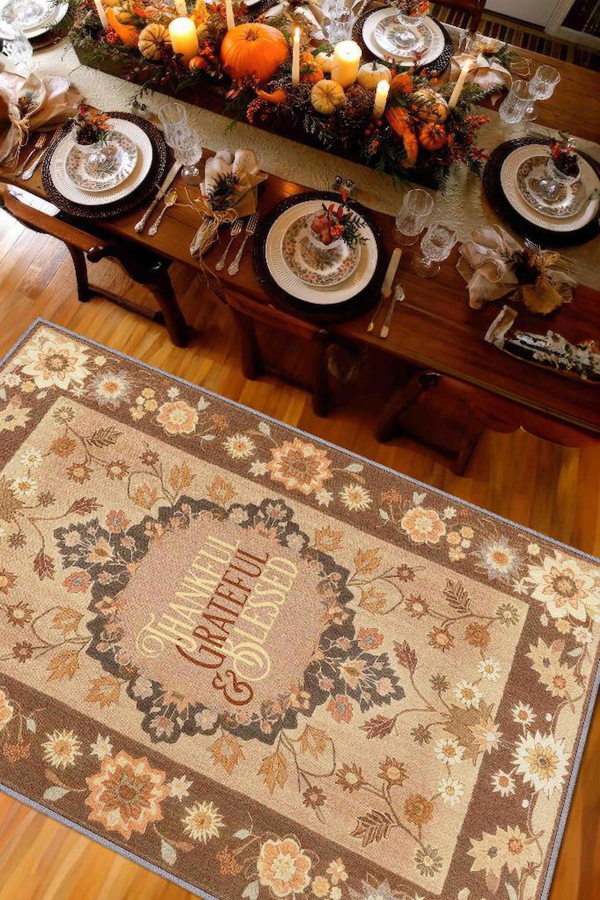 Homshtag Şükran ve Minnet Krem 4 mm Pamuk Antistatik Yıkanabilir İnce Kaymaz Dikdörtgen Makine Dokuma Salon Halısı 80x300 cm