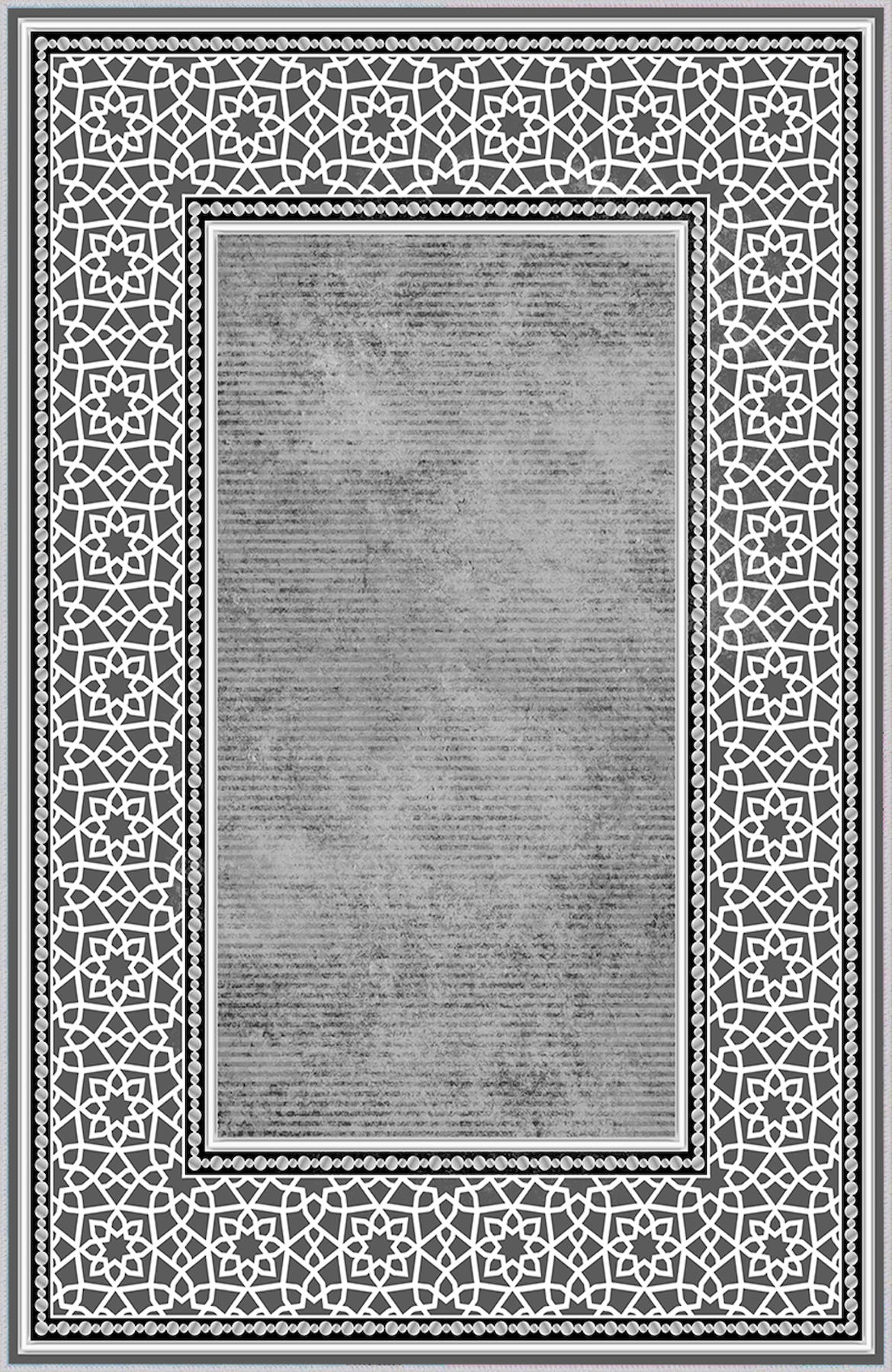 Rovigo Home RVG1309 Gri 8 mm Polyester Antibakteriyel-Leke Tutmaz-Toz Tutmaz Yıkanabilir İnce Kaymaz Dot Taban Dikdörtgen Makine Dokuma Salon Halısı 80x250 cm