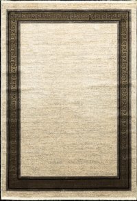 Tuğra Halı Elegant 10510 Bej 12 mm Viskon Silinebilir Yıkanabilir Orta Dikdörtgen Makine Dokuma Salon Halısı 120x180 cm