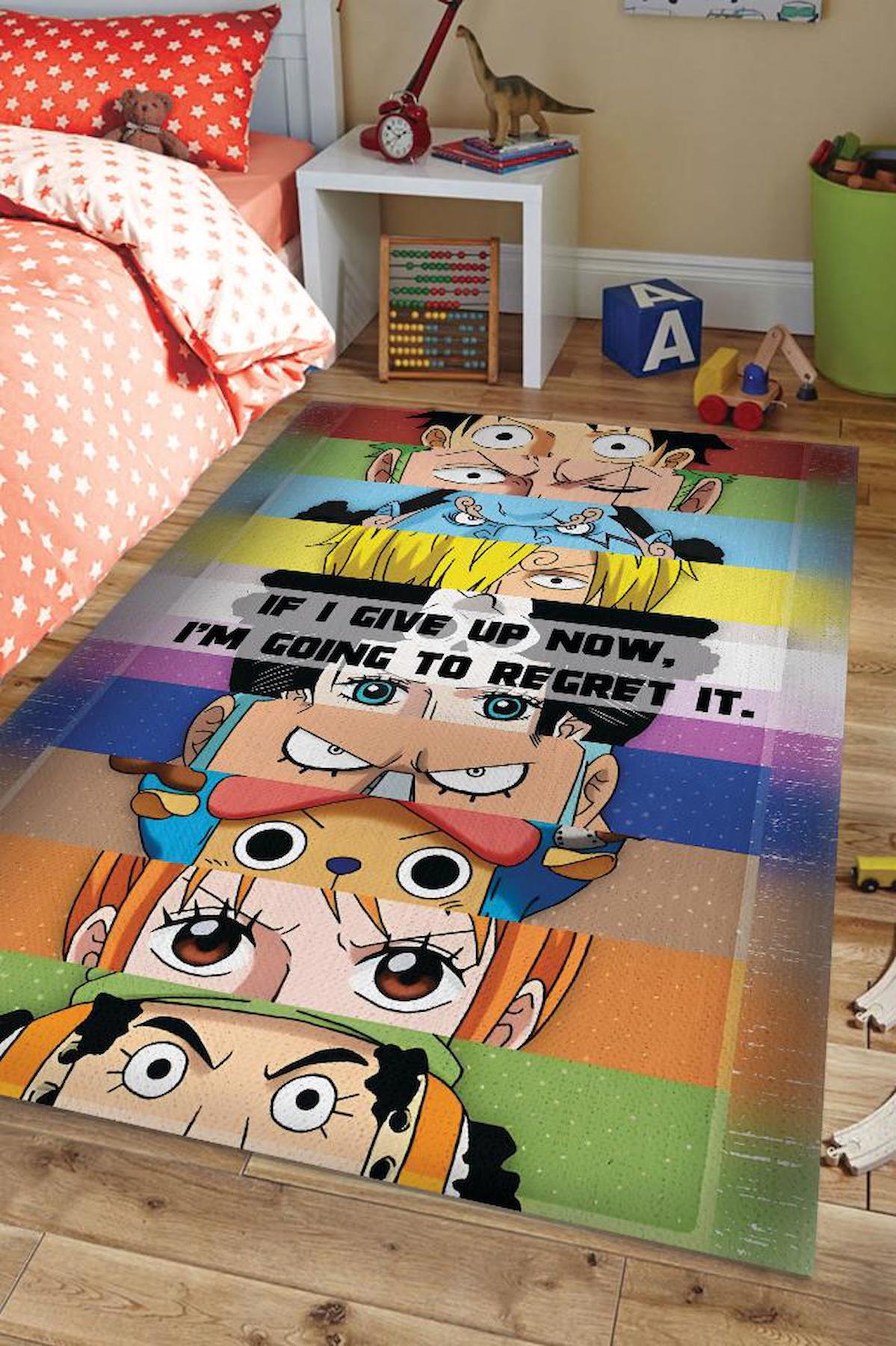 Homshtag Anime Krem 4 mm Pamuk Antistatik Yıkanabilir İnce Kaymaz Dikdörtgen Makine Dokuma Çocuk Odası Halısı 100x300 cm