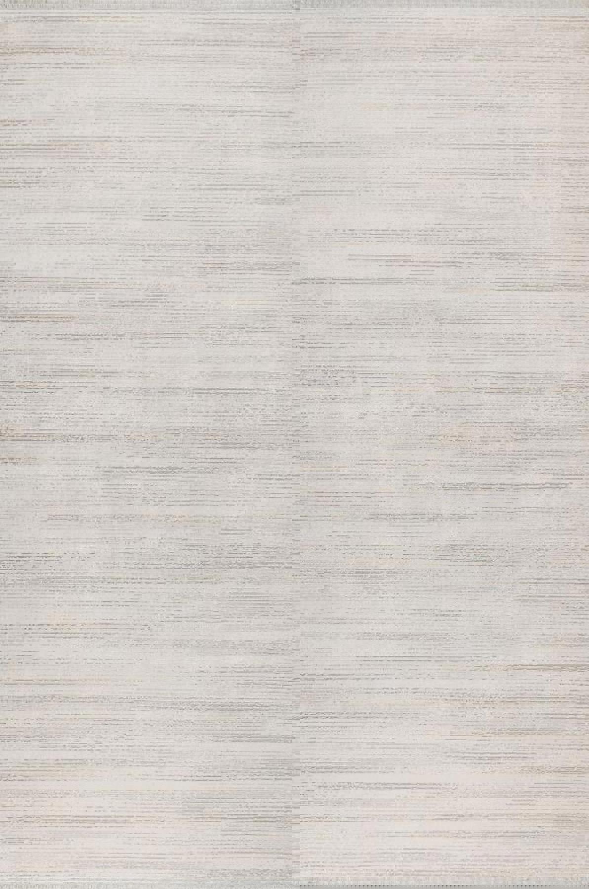 Sanat Halı Doku 3739 Krem 8 mm Viskon Antibakteriyel Yıkanabilir Kalın Kaymaz Lateks Taban Dikdörtgen Makine Dokuma Salon Halısı 80x500 cm
