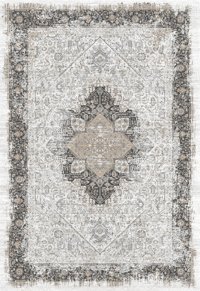 Elexsus Ascension 3324 Gri 8 mm Viskon Silinebilir Yıkanabilir Orta Kaymaz Dikdörtgen Makine Dokuma Oturma Odası-Salon Halısı 200x300 cm