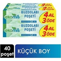 Ekomis Küçük 20x30 Buz Dolabı Poşeti