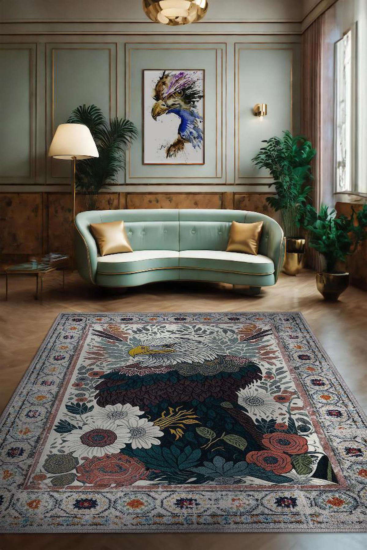 Homshtag Nuh'un Gemisi Krem 4 mm Pamuk Antistatik Yıkanabilir İnce Kaymaz Dikdörtgen Makine Dokuma Salon Halısı 60x190 cm