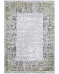 Angora Home Evo 9401S Gri 0.7 mm Akrilik Yıkanabilir İnce Kaymaz Jüt Taban Dikdörtgen Makine Dokuma Salon Halısı 100x500 cm