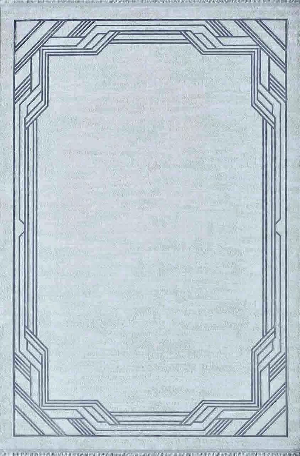 Artemis Halı Alegra 09100A Çok Renkli Polyester Yıkanabilir İnce Kaymaz Jüt Taban Dikdörtgen Makine Dokuma Salon Halısı 100x300 cm