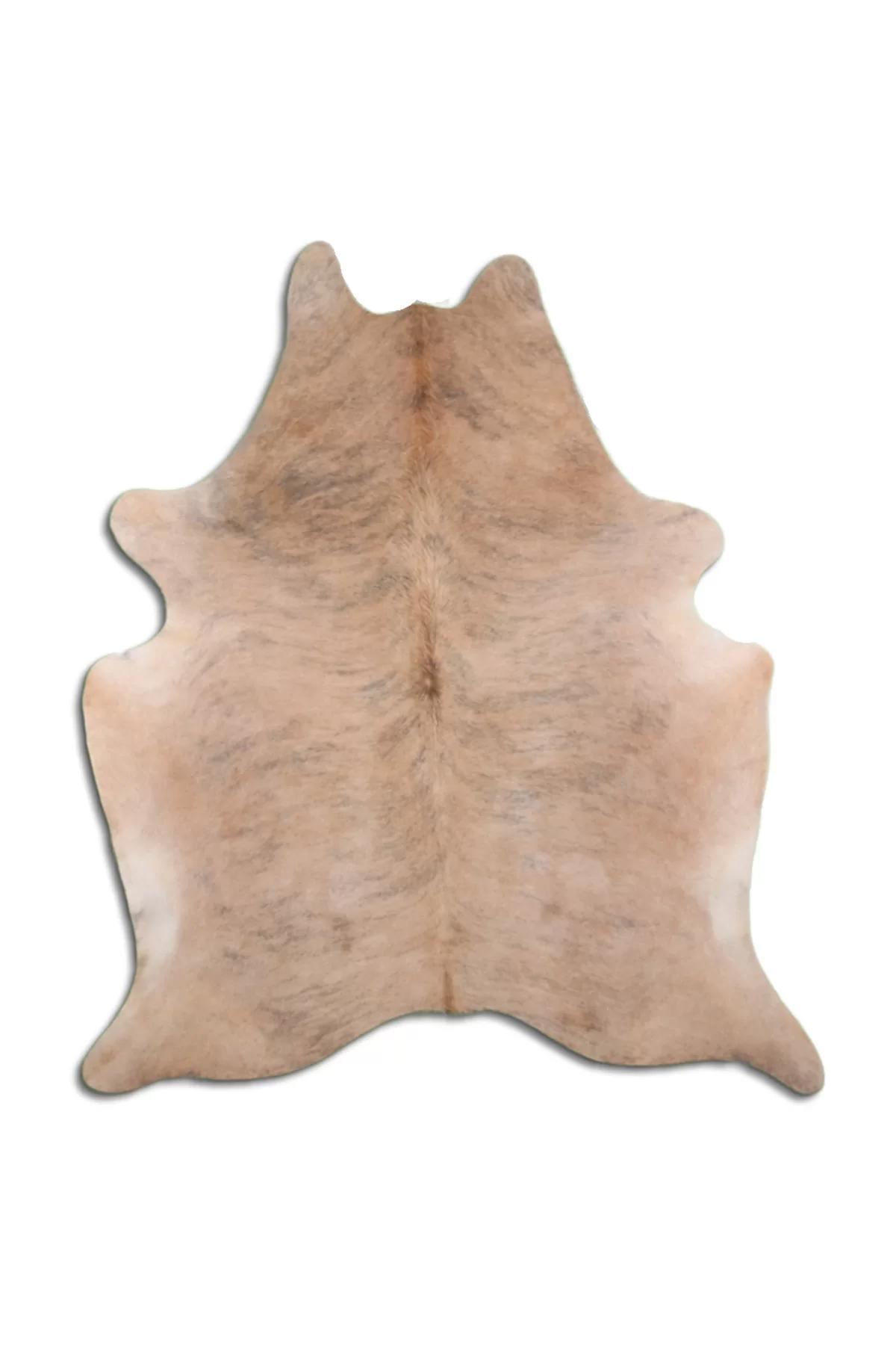 Fiesta Leather Art 104332 Çok Renkli 51 mm Deri Toz Tutmaz Yıkanabilir İnce Kaymaz Deri Taban Oval Makine Dokuma Salon Halısı 80x100 cm