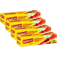 Koroplast fermuarlı Küçük Fermuarlı Buz Dolabı Poşeti 4x12 Adet