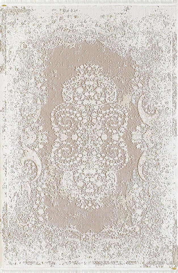 Pierre Cardin Otantik E010B Çok Renkli 10 mm Viskon Antibakteriyel Yıkanabilir İnce Kaymaz Dikdörtgen Makine Dokuma Salon Halısı 140x200 cm