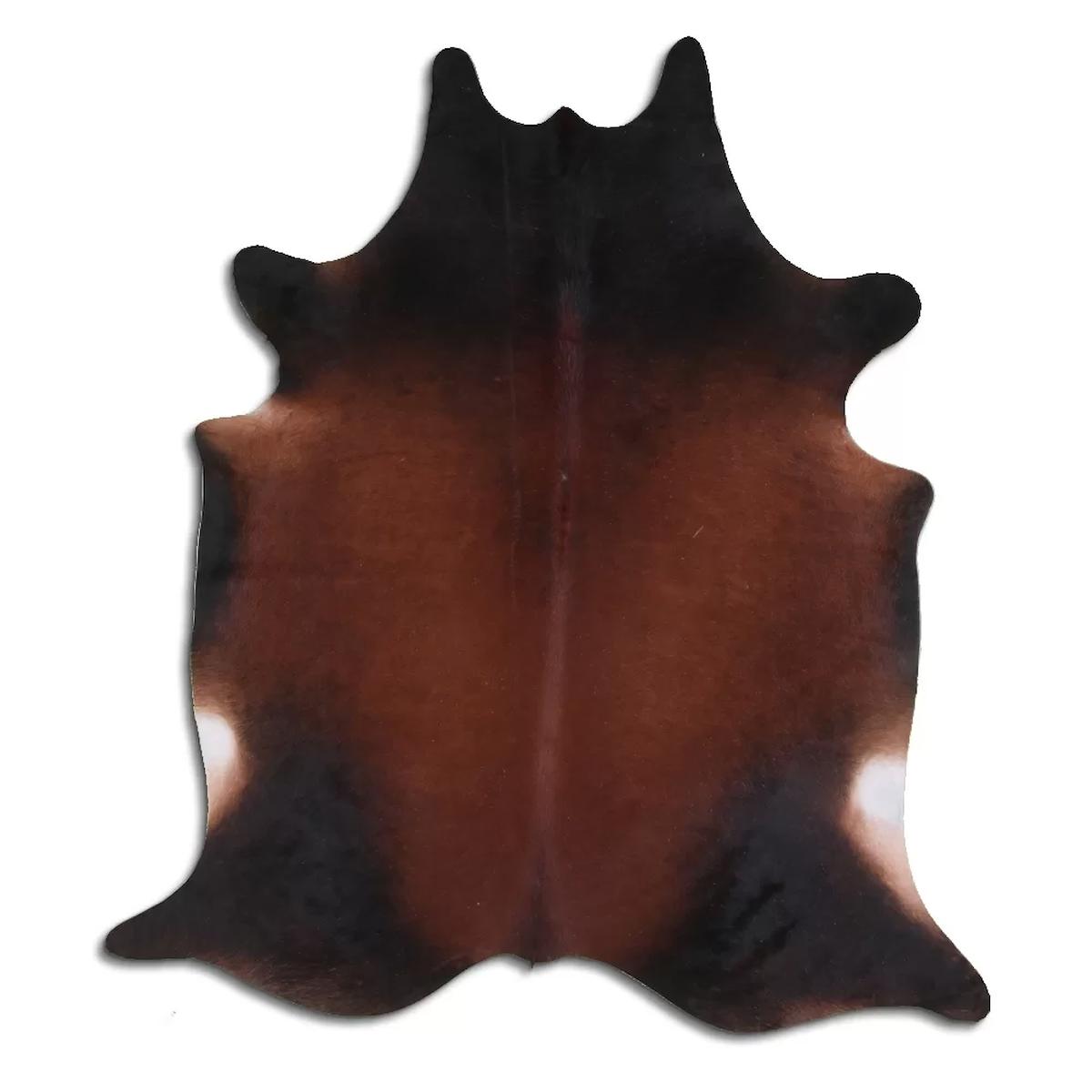 Fiesta Leather Art 66470 Krem 51 mm Deri Toz Tutmaz Yıkanabilir İnce Kaymaz Deri Taban Oval Makine Dokuma Salon Halısı 100x160 cm
