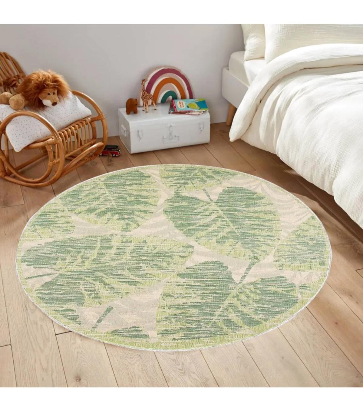 Rovigo Home RVG7163 Çok Renkli 8 mm Polyester Antibakteriyel-Leke Tutmaz-Toz Tutmaz Yıkanabilir İnce Kaymaz Dot Taban Yuvarlak Makine Dokuma Salon Halısı 80x500 cm