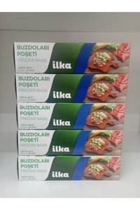 İlka Orta 24x38 cm Buz Dolabı Poşeti 5x30 Adet