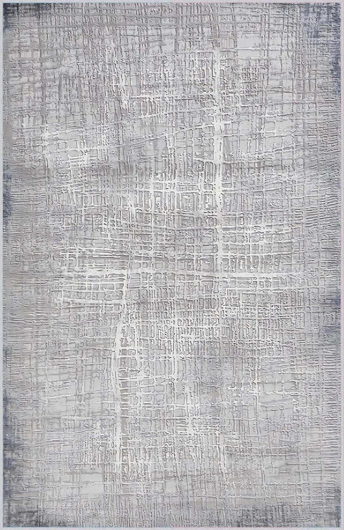 Rovigo Home RVG0395 Gri 8 mm Polyester Antibakteriyel-Leke Tutmaz-Toz Tutmaz Yıkanabilir İnce Kaymaz Dot Taban Dikdörtgen Makine Dokuma Salon Halısı 200x250 cm