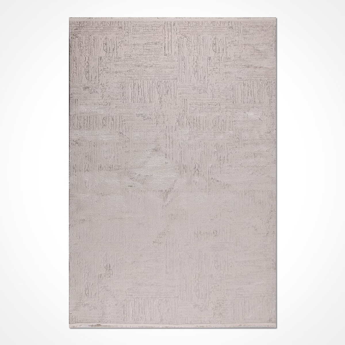 Crea Halı Odessa OP04 Krem 14 mm Polyester Toz Tutmaz Yıkanabilir Kalın Soyut Temalı Dikdörtgen Makine Dokuma Salon Halısı 60x140 cm