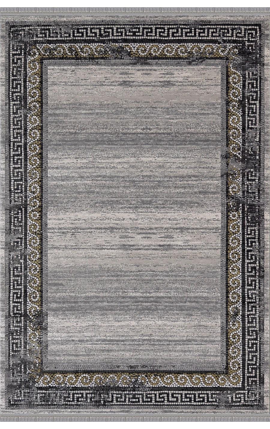 Padişah Santo 34677 Krem 10 mm Akrilik Yıkanabilir İnce Kaymaz Dikdörtgen Makine Dokuma Salon Halısı 140x200 cm