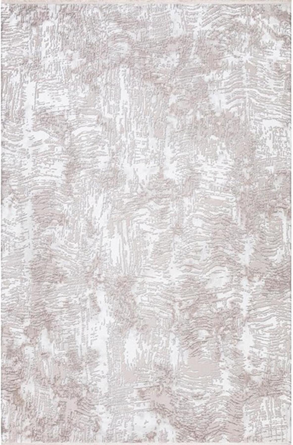 İpek Mekik Halı Gordion 16152 Krem 8 mm Polyester Toz Tutmaz Yıkanabilir Orta Kaymaz Pamuk Taban Dikdörtgen Makine Dokuma Antre-Çocuk Odası-Salon-Yatak Odası Halısı 160x230 cm