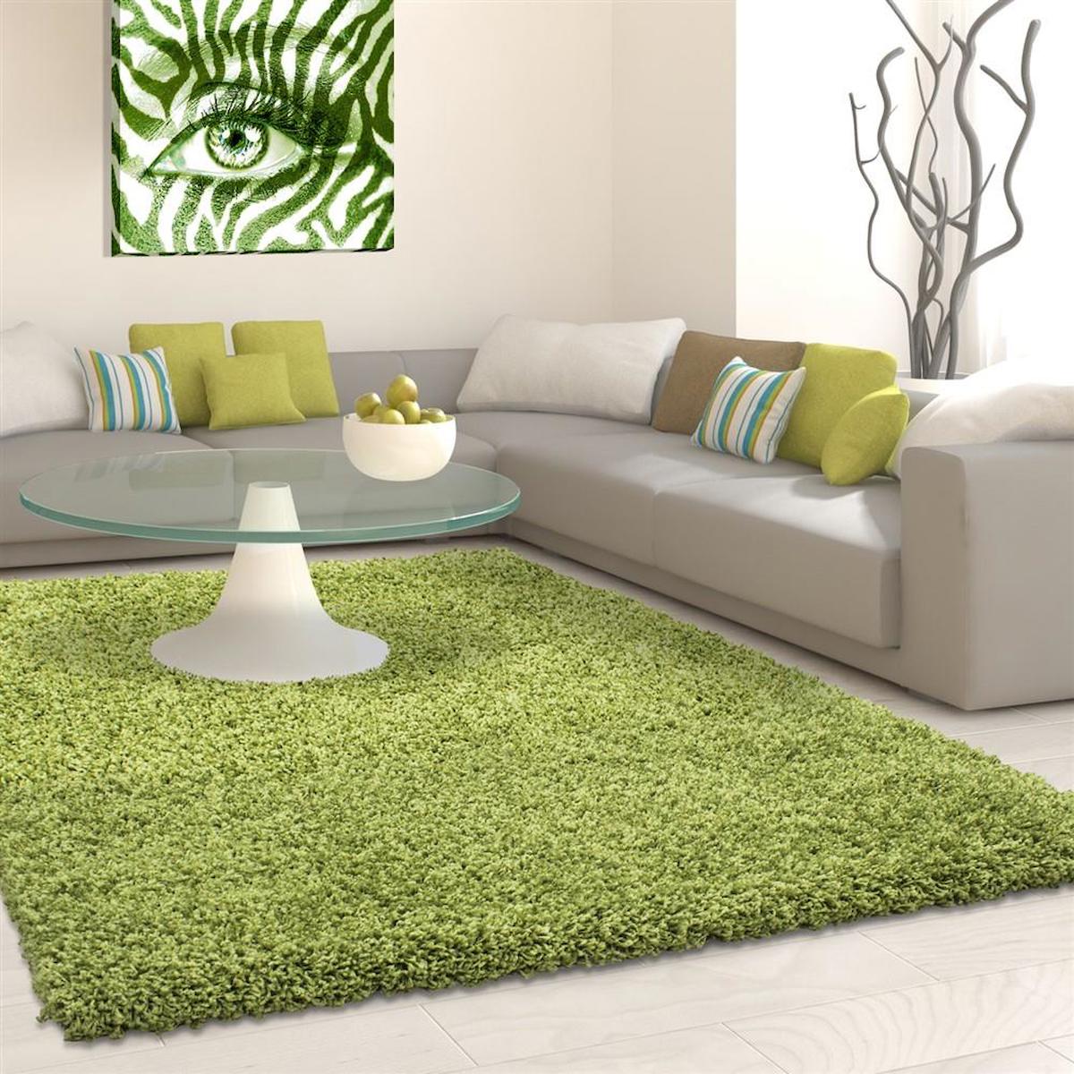 Red Halı Yeşil 30 mm Polipropilen Toz Tutmaz Yıkanabilir Kalın Kaymaz Dikdörtgen Makine Dokuma Salon Halısı 80x500 cm