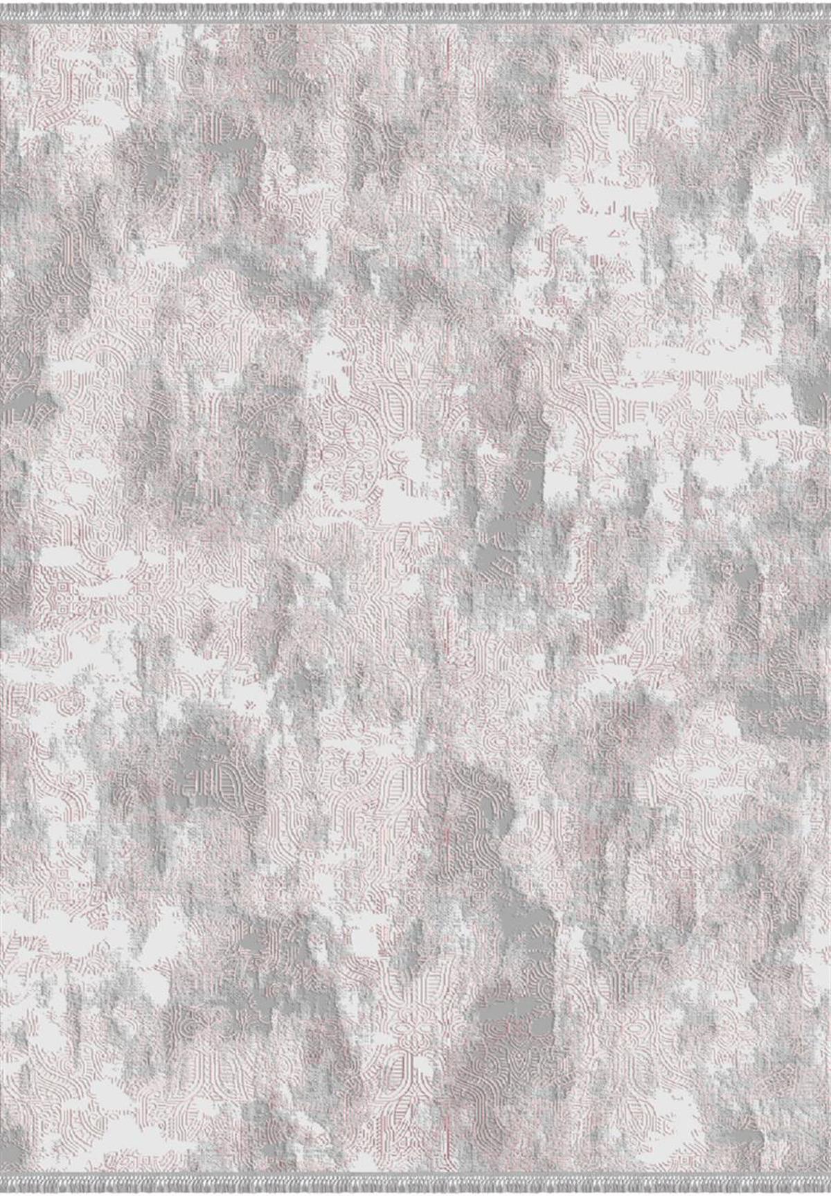 İpek Mekik Halı Blossom 13510 Pembe 10 mm Bambu Yıkanabilir Orta Kaymaz Pamuk Taban Dikdörtgen Makine Dokuma Antre-Çocuk Odası-Salon-Yatak Odası Halısı 100x300 cm