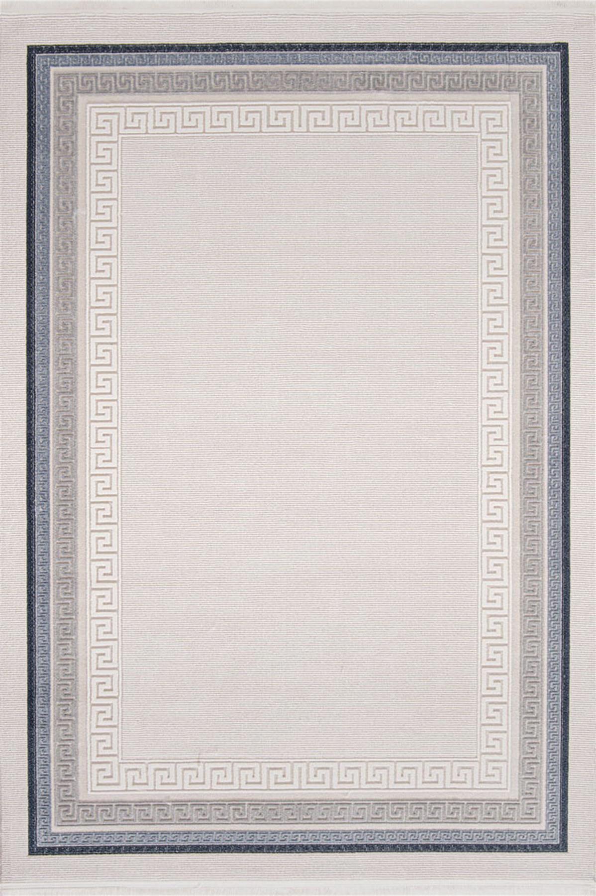 Enti Halı Miras 6811 Mavi 11 mm Akrilik Silinebilir Yıkanabilir Orta Dikdörtgen Makine Dokuma Salon Halısı 100x200 cm