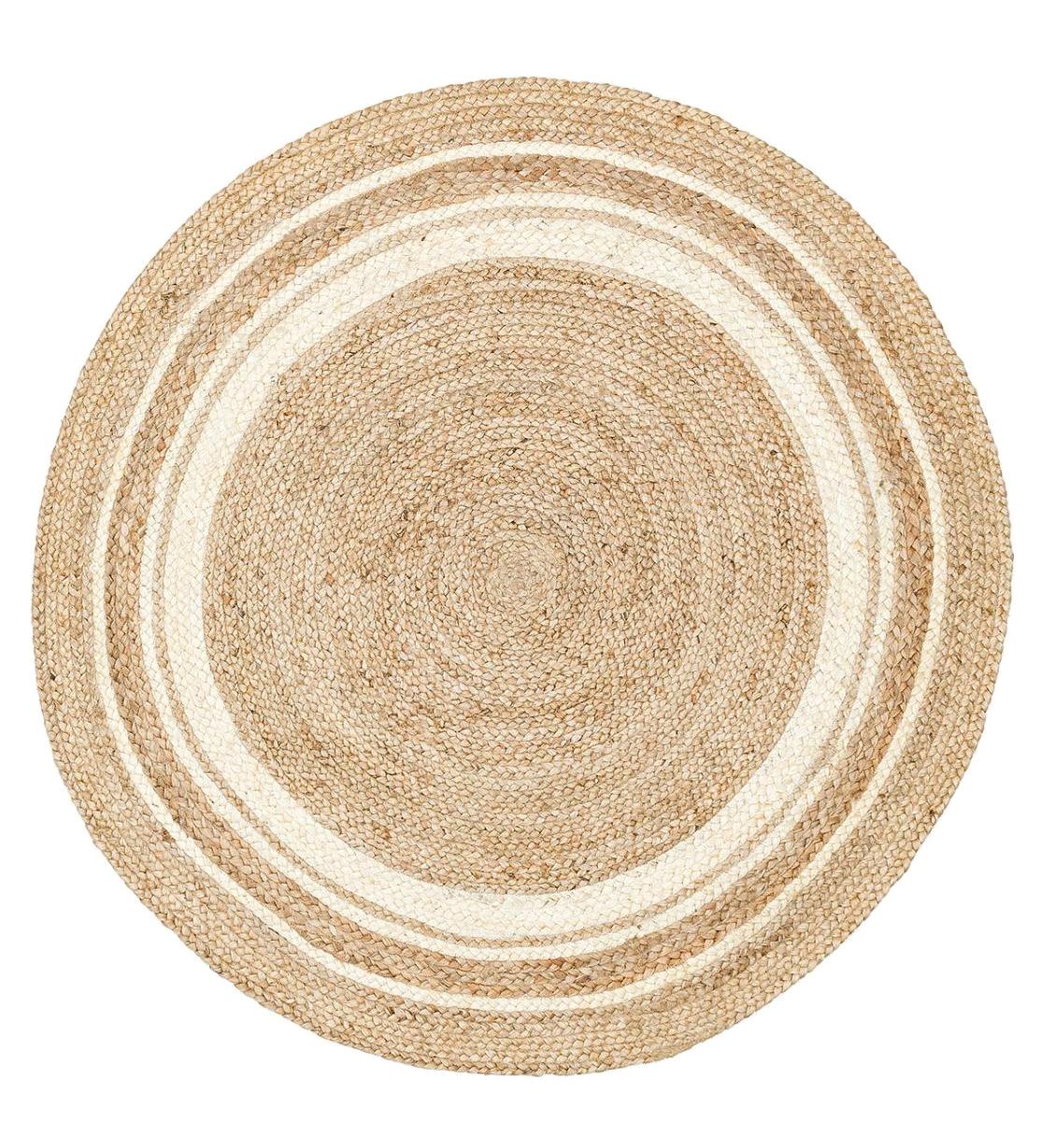 Eko Halı Juno ECH01 Krem 10 mm Hav Tutmaz Orta Yuvarlak Makine Dokuma Salon Halısı 100x150 cm
